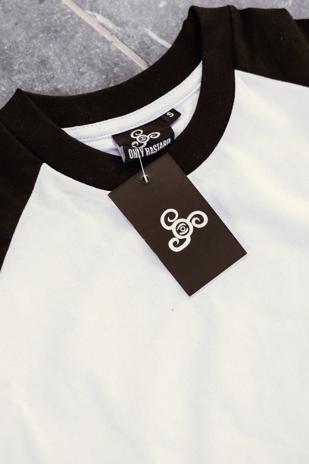 OLB Baseball Tee  Black- White