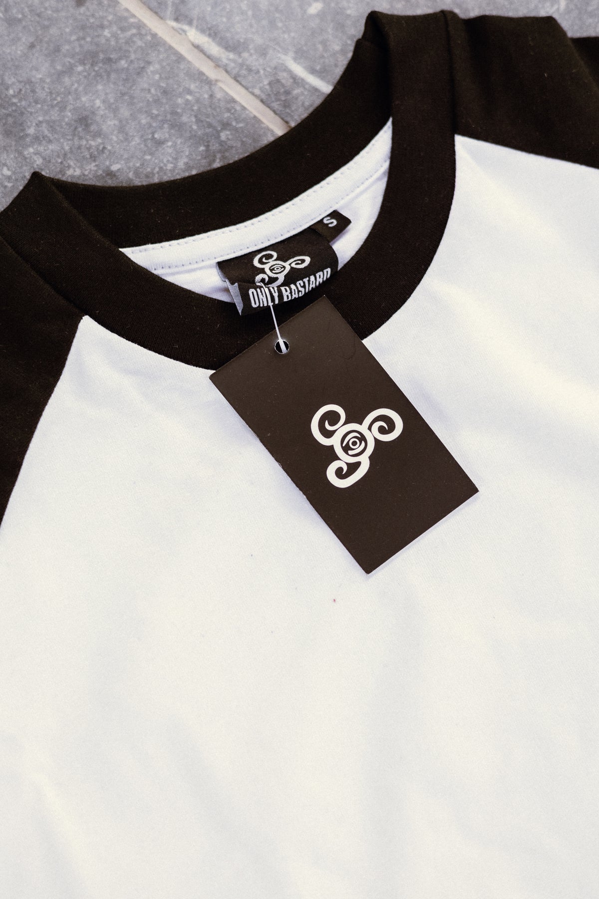 OLB Baseball Tee  Black- White