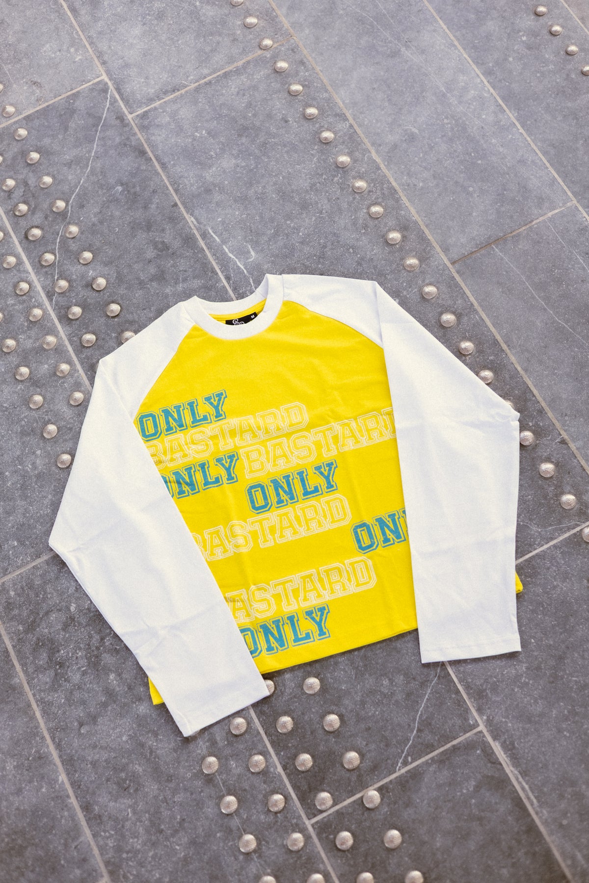 OLB Baseball Tee Yellow-white